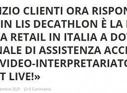 Il servizio clienti ora risponde anche in LIS